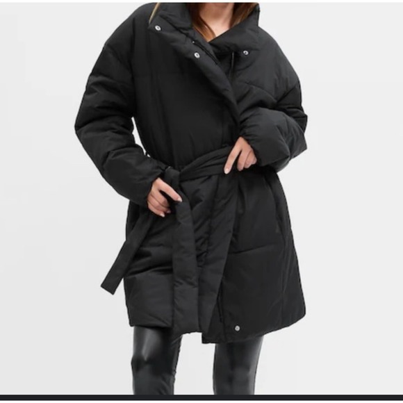 Gap Women's ColdControl Oversized Puffer Coat Black Sz S  NWT - Picture 1 of 8